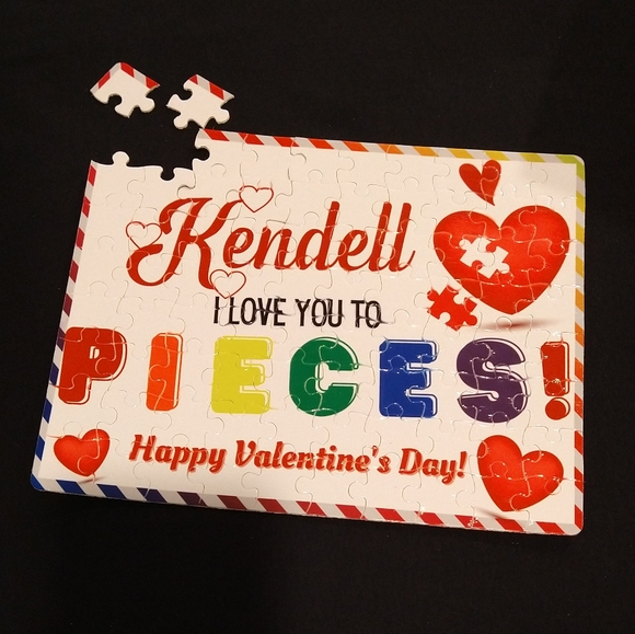 Personalized Puzzle | Kids Valentine's Day Gift - Picture 1 of 3
